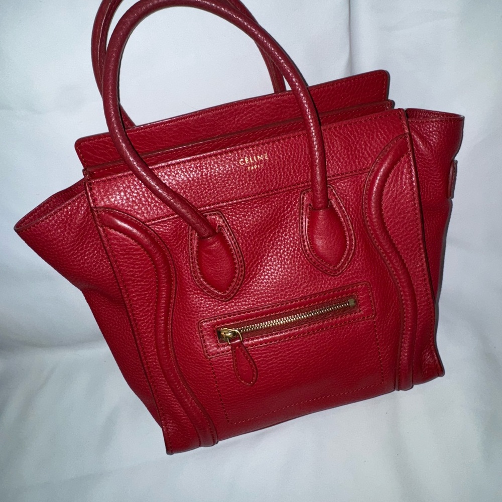 Celine micro red Celine luggage bag. Very good condition